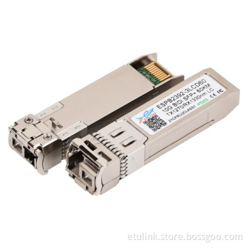 10G 60KM SFP+ BiDi Optical Transceiver